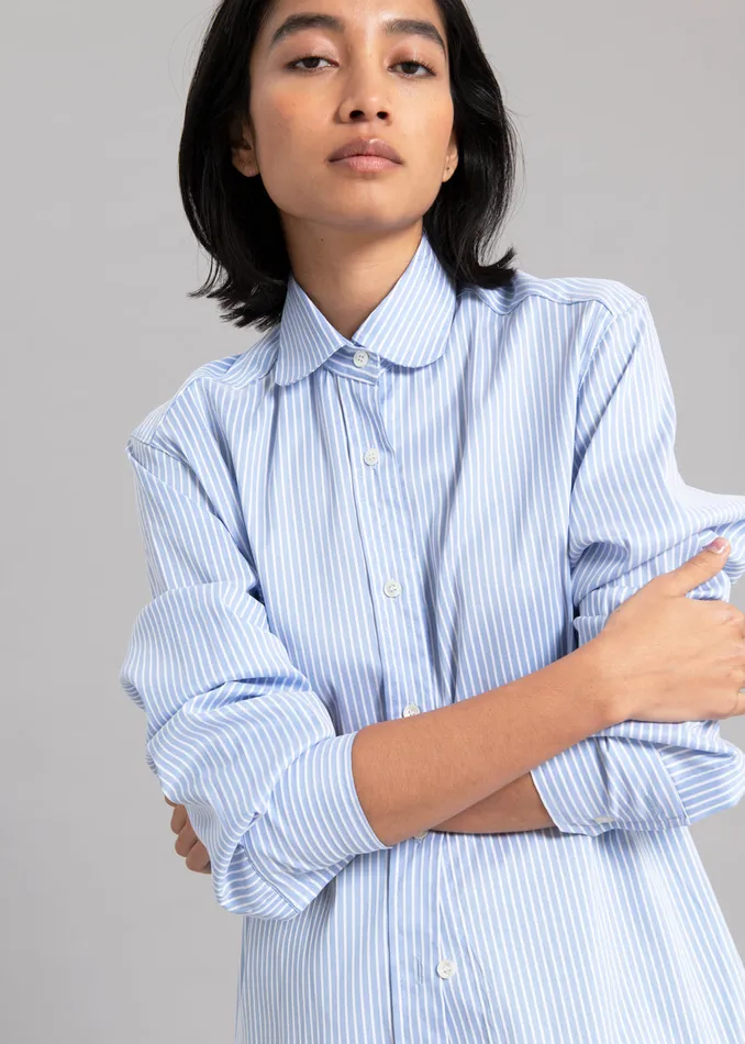 The Frankie Shop Tops Women Mina Shirt 8211 Blue Stripe