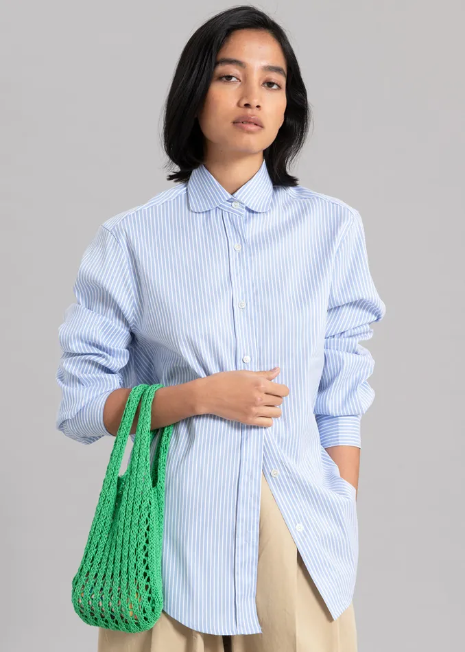 The Frankie Shop Tops Women Mina Shirt 8211 Blue Stripe