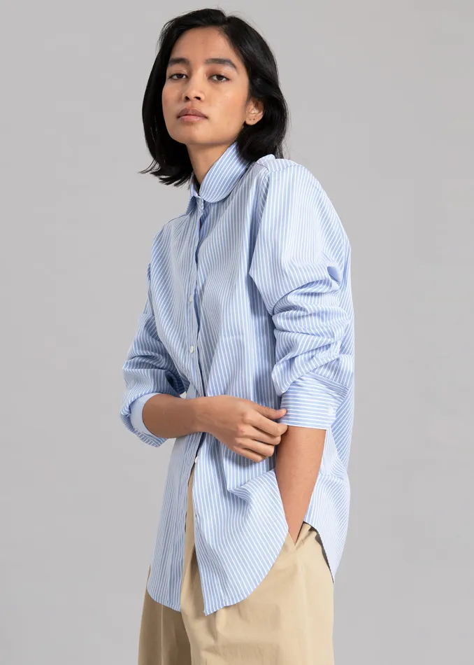 The Frankie Shop Tops Women Mina Shirt 8211 Blue Stripe