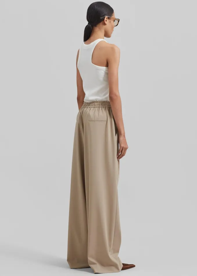 The Frankie Shop Tops Women Omi Halter Tank Top 8211 Cream