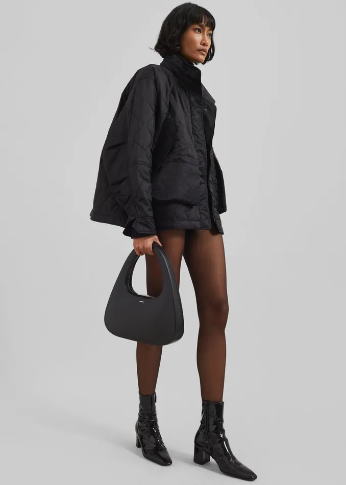 The Frankie Shop Women Coperni Large Baguette Swipe Bag 8211 Black