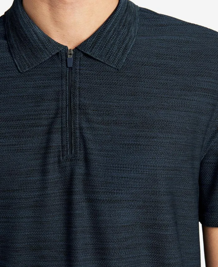 The Zipup Knit Polo Navy Men Kenneth Cole Polos and TShirts The Zipup Knit Polo Navy Men Kenneth Cole Polos and TShirts