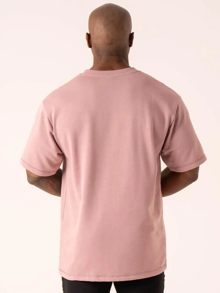 Throwback Oversized Fleece TShirt 8211 Cinder Men Ryderwear Tops