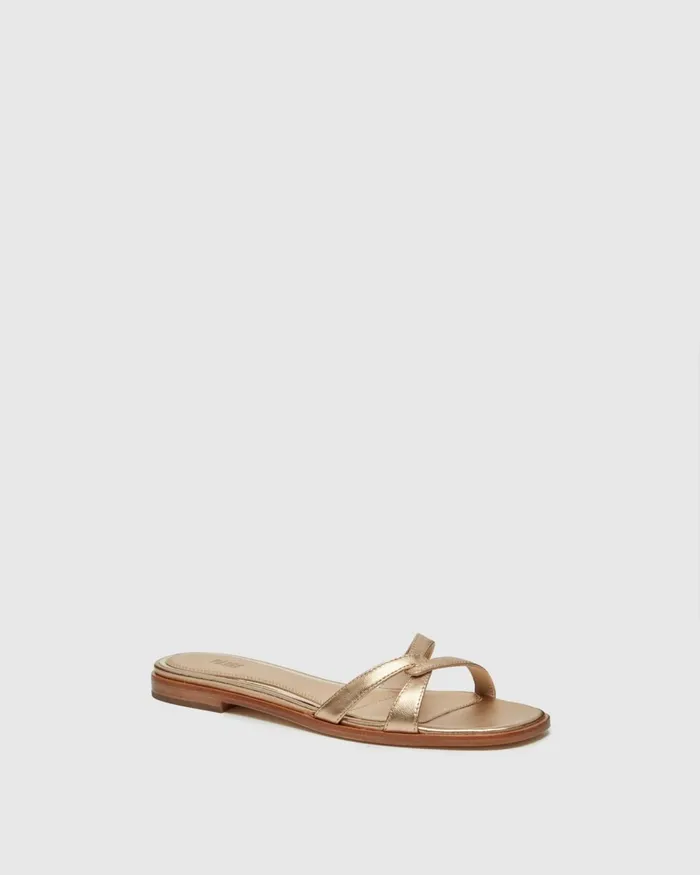 Toby Sandal 8211 Dark Gold Metallic Leather Women PAIGE Sandals Toby Sandal 8211 Dark Gold Metallic Leather Women PAIGE Sandals