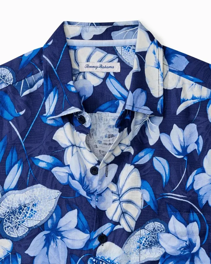 Tommy Bahama Azure Escape Silk Camp Shirt Royal Indigo Men Shirts Tommy Bahama Azure Escape Silk Camp Shirt Royal Indigo Men Shirts