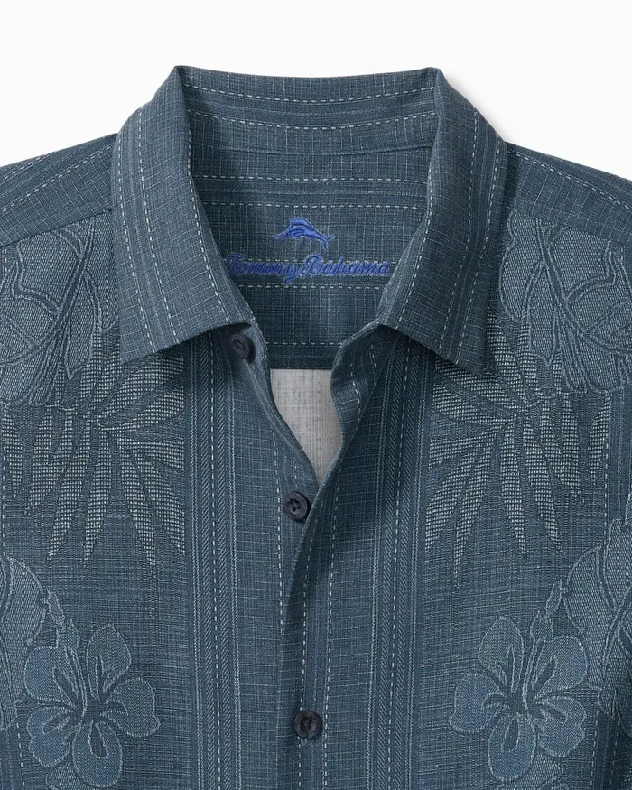 Tommy Bahama Bali Border Silk Camp Shirt Navy Men Shirts Tommy Bahama Bali Border Silk Camp Shirt Navy Men Shirts