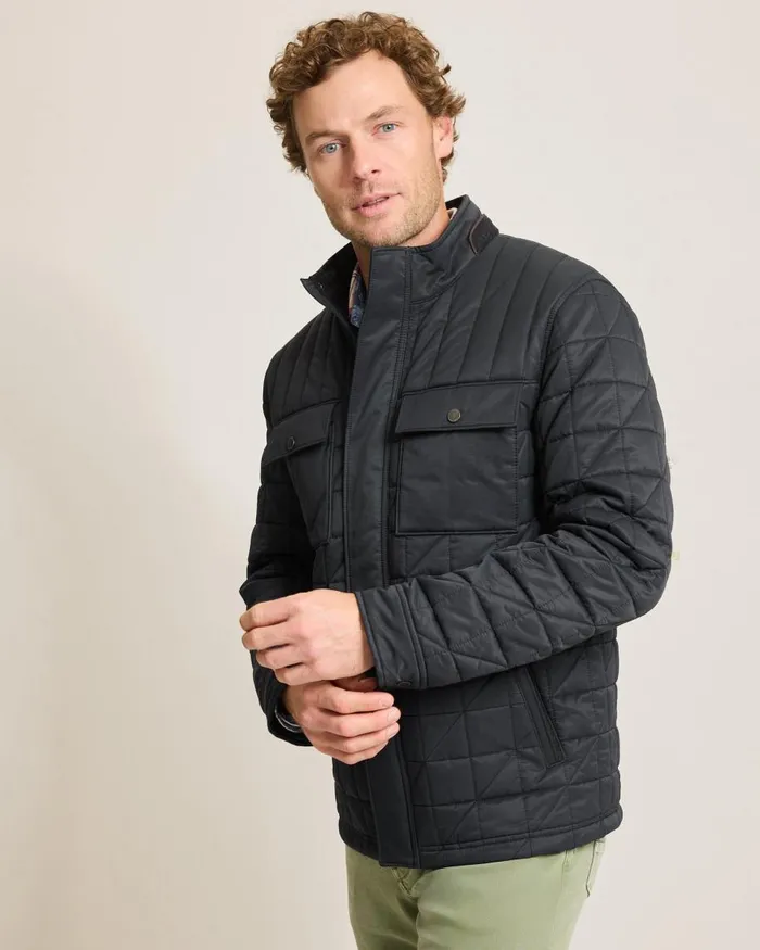 Tommy Bahama Burnaby Park Jacket Jet Black Men Jackets and Outerwear Tommy Bahama Burnaby Park Jacket Jet Black Men Jackets and Outerwear