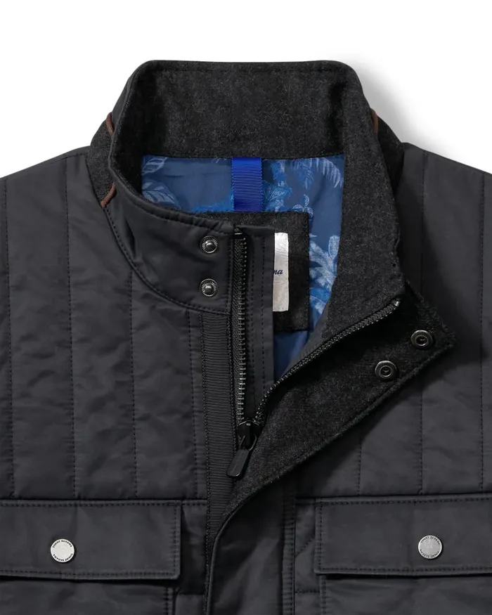 Tommy Bahama Burnaby Park Jacket Jet Black Men Jackets and Outerwear Tommy Bahama Burnaby Park Jacket Jet Black Men Jackets and Outerwear