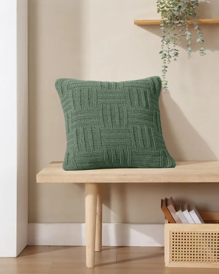 Tommy Bahama Chain Basket Decorative Pillow Green Beach and Home Pillows and Shams