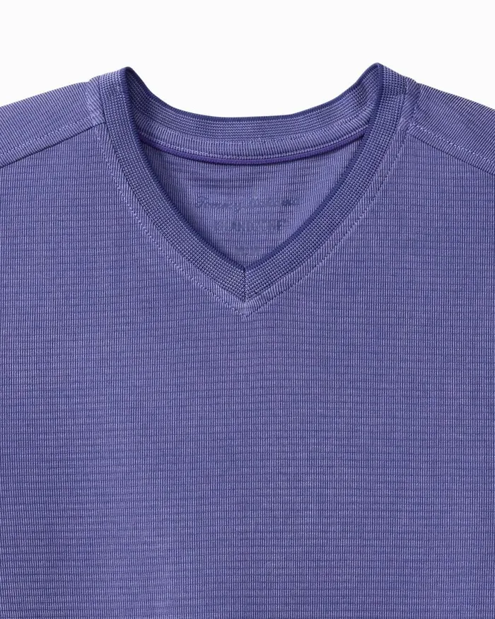 Tommy Bahama Coastal Crest IslandZone VNeck Shirt Deep Ultramarine Men Shirts Tommy Bahama Coastal Crest IslandZone VNeck Shirt Deep Ultramarine Men Shirts