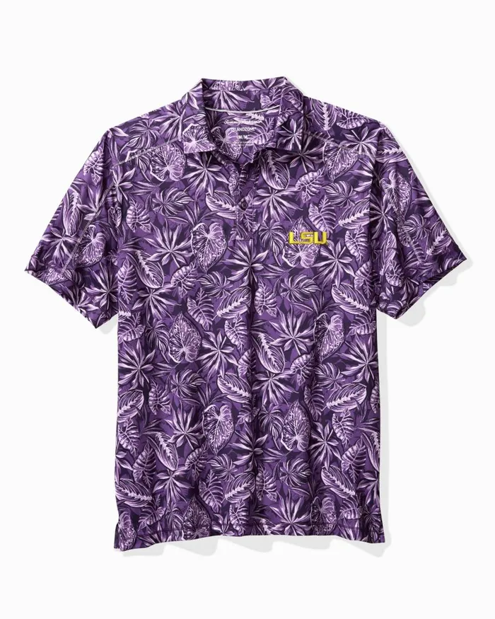 Tommy Bahama Collegiate Tropical Score Polo Lsu Men Shirts