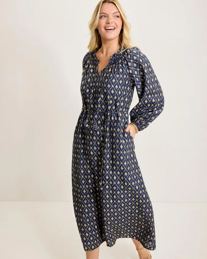 Tommy Bahama Diamond Cay LongSleeve Maxi Dress Coastline Women Dresses Tommy Bahama Diamond Cay LongSleeve Maxi Dress Coastline Women Dresses