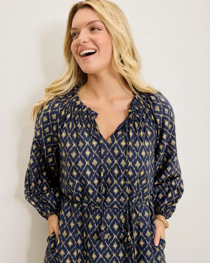 Tommy Bahama Diamond Cay LongSleeve Maxi Dress Coastline Women Dresses Tommy Bahama Diamond Cay LongSleeve Maxi Dress Coastline Women Dresses