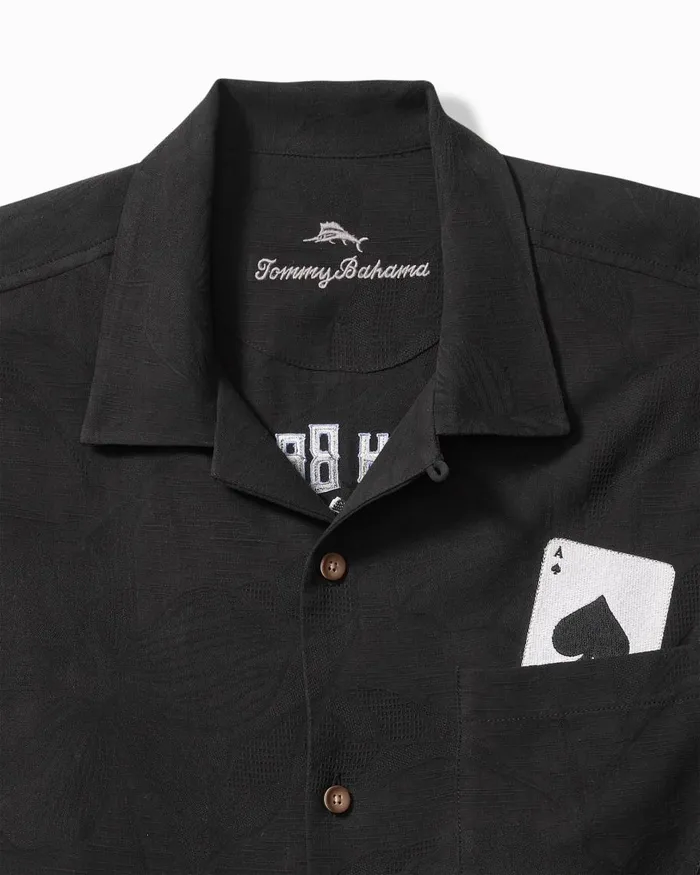 Tommy Bahama Drinking Doubles Silk Camp Shirt Black Men Shirts Tommy Bahama Drinking Doubles Silk Camp Shirt Black Men Shirts