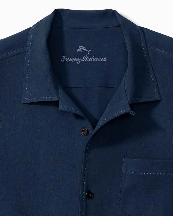 Tommy Bahama Hawaiian Herringbone Camp Shirt Navy Men Shirts Tommy Bahama Hawaiian Herringbone Camp Shirt Navy Men Shirts