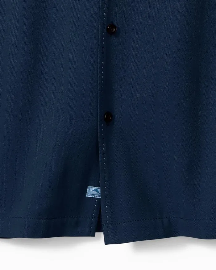 Tommy Bahama Hawaiian Herringbone Camp Shirt Navy Men Shirts Tommy Bahama Hawaiian Herringbone Camp Shirt Navy Men Shirts