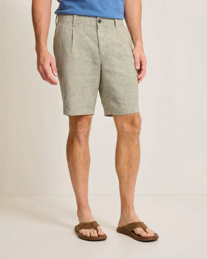 Tommy Bahama Isla Sands Stripe StretchLinen 9Inch Shorts Beach Men Shorts