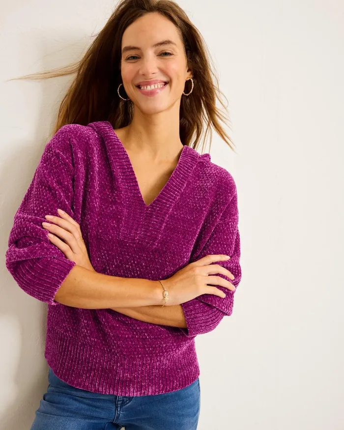 Tommy Bahama Island Luna Chenille Hoodie Island Sunset Women Sweaters Tommy Bahama Island Luna Chenille Hoodie Island Sunset Women Sweaters