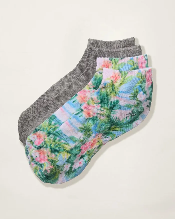 Tommy Bahama IslandZone Performance Athletic Socks 2 Pack Assorted Women Shoes and Sandals