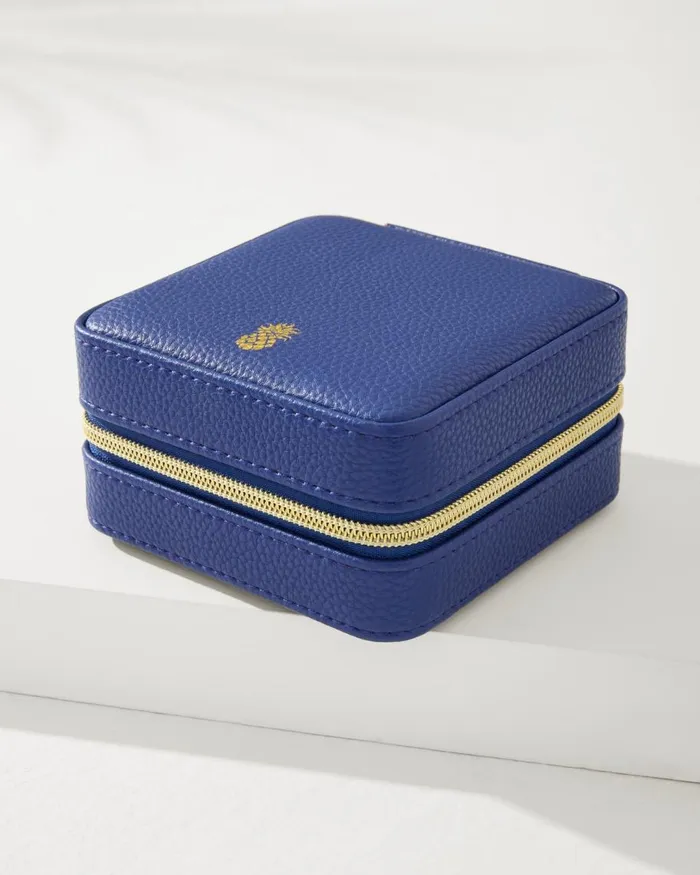 Tommy Bahama Leah Navy Travel Jewelry Case Navy WomenBeach and Home Luggage and Travel