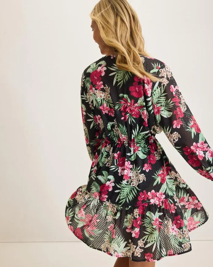 Tommy Bahama Lily Cat Open Front Beach Tunic Black Women Beach Coverups Tommy Bahama Lily Cat Open Front Beach Tunic Black Women Beach Coverups