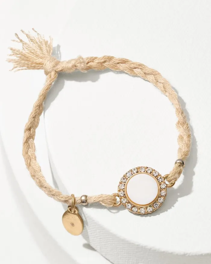 Tommy Bahama Madeira Corded Shell Bracelet Gold Women Jewelry