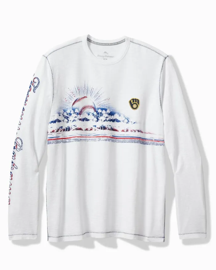 Tommy Bahama MLB American Dreams Lux TShirt Milwaukeebrewers Men Shirts