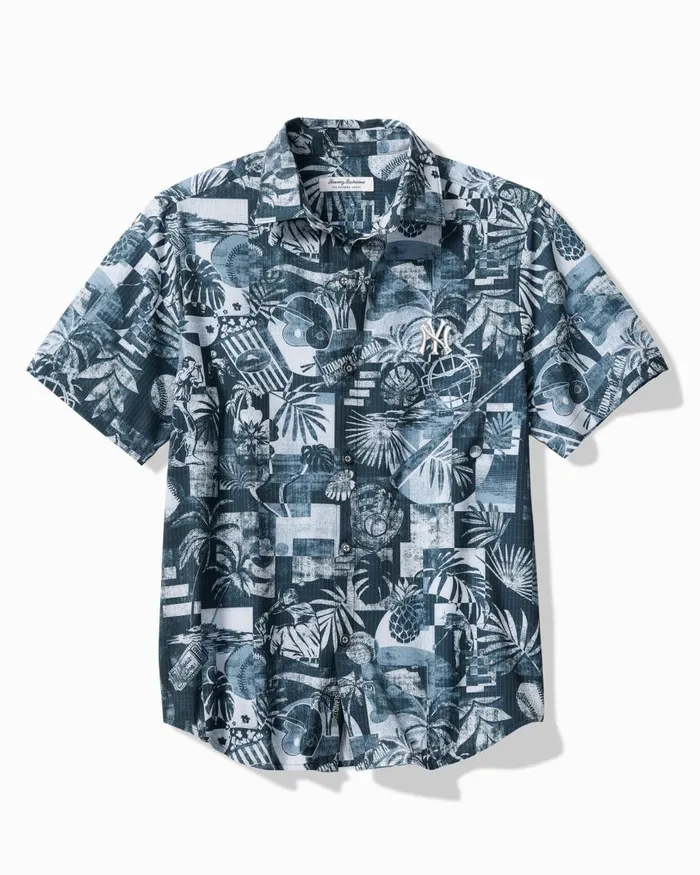 Tommy Bahama MLB Bahama Coast Baseball Medley IslandZone Shirt Newyorkyankees Men Shirts