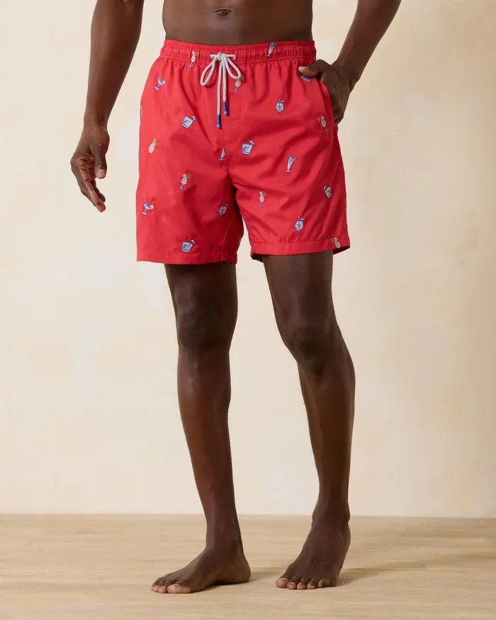 Tommy Bahama Naples Rita Rumble 6Inch Swim Trunks Lollipop Red Men Swim and Boardshorts Tommy Bahama Naples Rita Rumble 6Inch Swim Trunks Lollipop Red Men Swim and Boardshorts