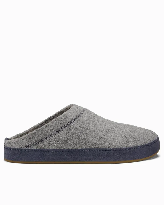 Tommy Bahama OluKai Hmani Hulu Felt Mules Graphite Men Loungewear and Pajamas
