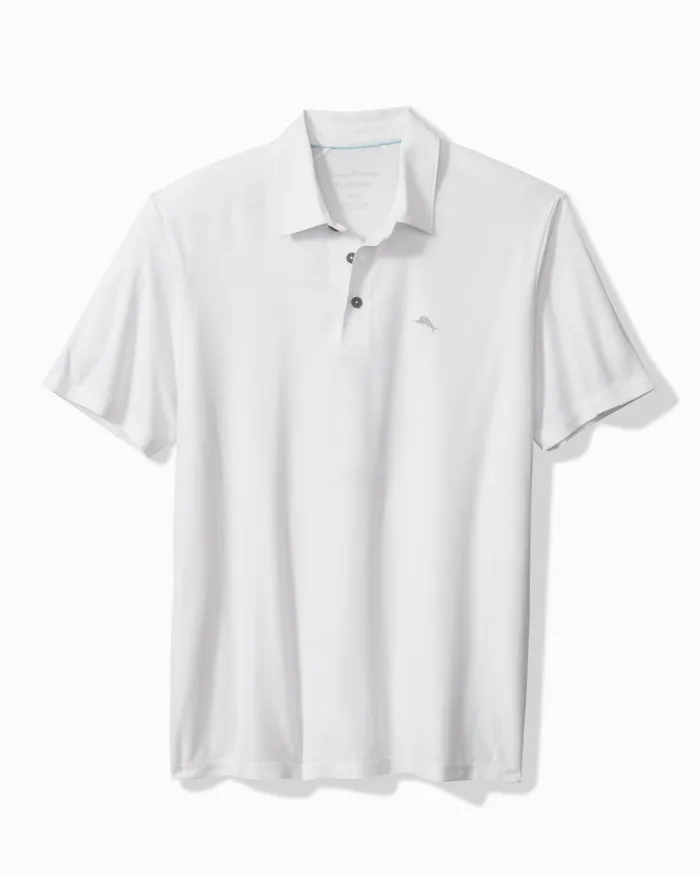 Tommy Bahama Palm Coast Pro IslandZone Polo White Men Shirts