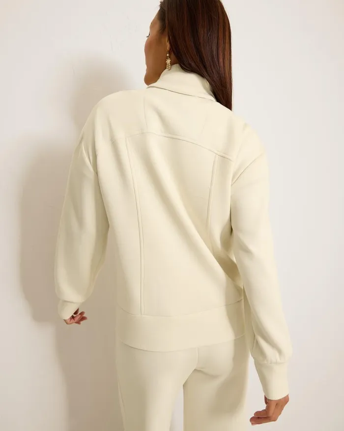 Tommy Bahama Palm Voyage FullZip Jacket Bleached Sand Women Sweatshirts Tommy Bahama Palm Voyage FullZip Jacket Bleached Sand Women Sweatshirts