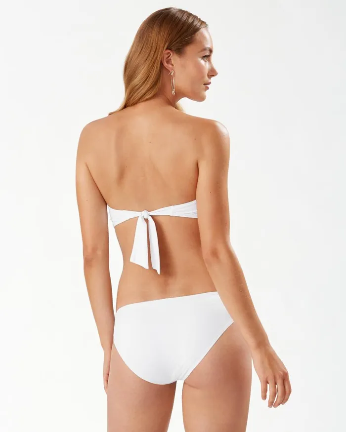 Tommy Bahama Pearl TwistFront Bandeau Bikini Top White Women Bikini Tops Tommy Bahama Pearl TwistFront Bandeau Bikini Top White Women Bikini Tops