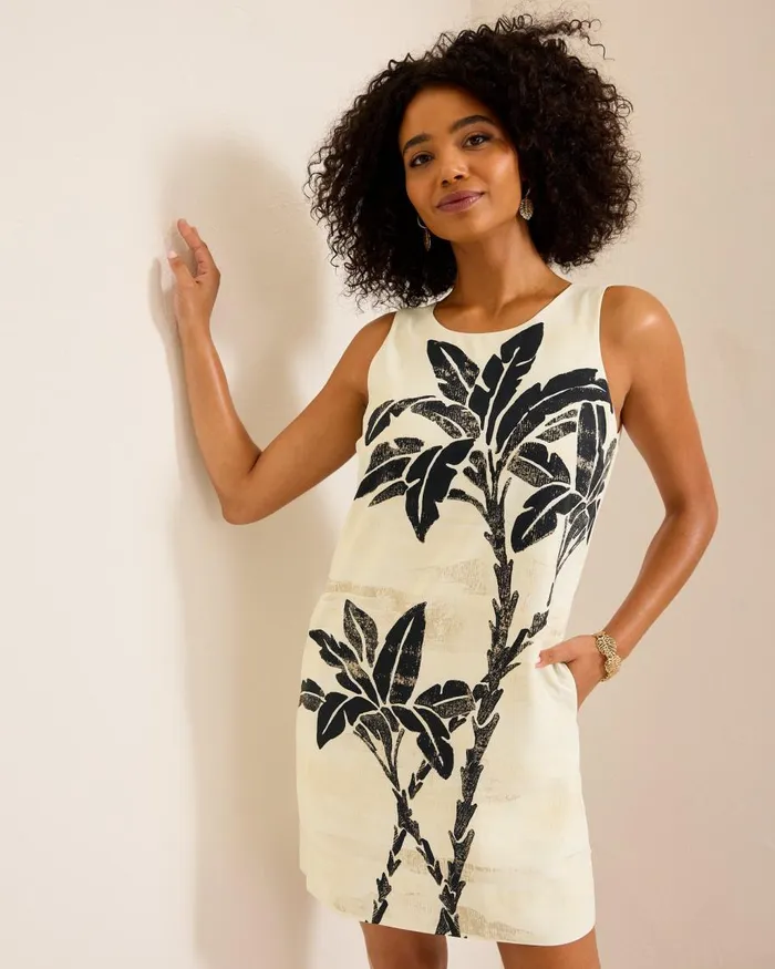Tommy Bahama Peninsula Palms Silk Shift Dress Coconut Women Dresses Tommy Bahama Peninsula Palms Silk Shift Dress Coconut Women Dresses