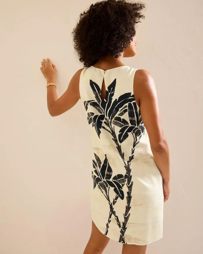 Tommy Bahama Peninsula Palms Silk Shift Dress Coconut Women Dresses Tommy Bahama Peninsula Palms Silk Shift Dress Coconut Women Dresses