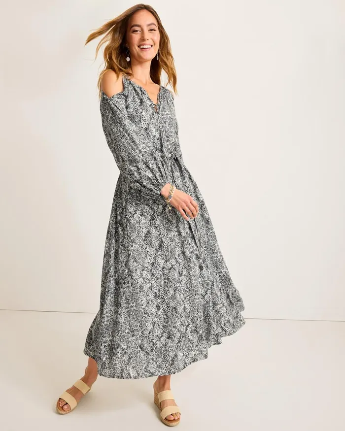 Tommy Bahama Playa Python Maxi Dress Shadow Women Dresses Tommy Bahama Playa Python Maxi Dress Shadow Women Dresses