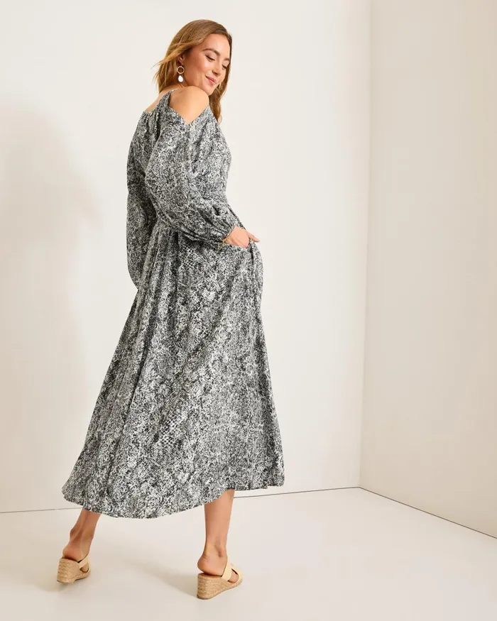 Tommy Bahama Playa Python Maxi Dress Shadow Women Dresses Tommy Bahama Playa Python Maxi Dress Shadow Women Dresses