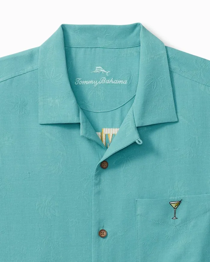 Tommy Bahama Retro Lounge Silk Camp Shirt Como Blue Men Shirts Tommy Bahama Retro Lounge Silk Camp Shirt Como Blue Men Shirts