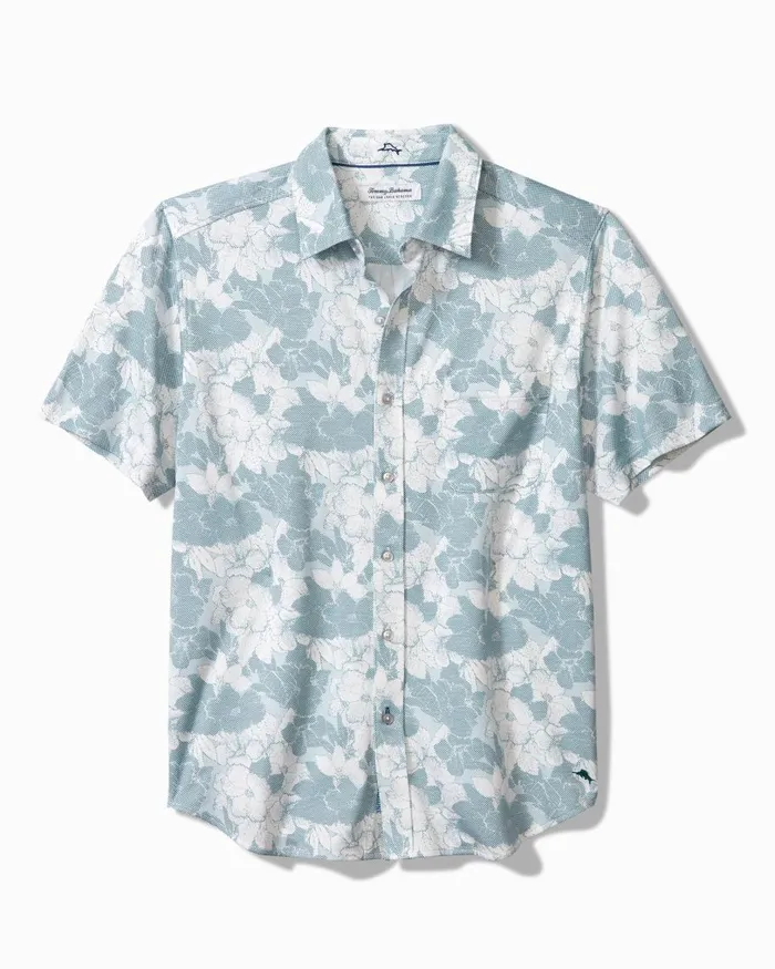 Tommy Bahama San Lucio Cali Blooms Knit Stretch Shirt Seven Seas Men Shirts
