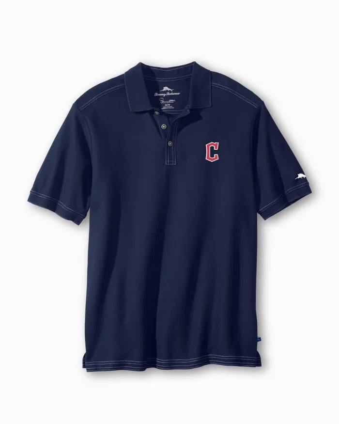Tommy Bahama The MLB Emfielder Polo Clevelandguardians Men Shirts