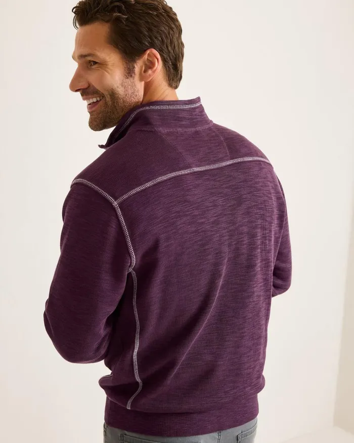 Tommy Bahama Tobago Bay HalfZip Sweatshirt Blackberry Fizz Men Sweatshirts Tommy Bahama Tobago Bay HalfZip Sweatshirt Blackberry Fizz Men Sweatshirts