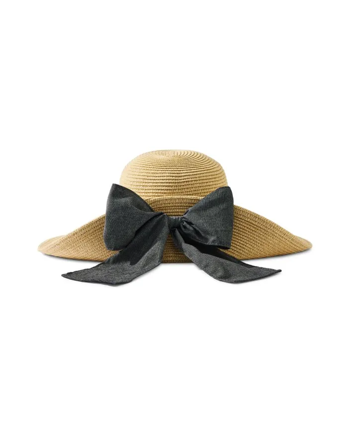 Tommy Bahama UltraBraid Bow Sun Hat Charcoal Women Hats and Caps Tommy Bahama UltraBraid Bow Sun Hat Charcoal Women Hats and Caps