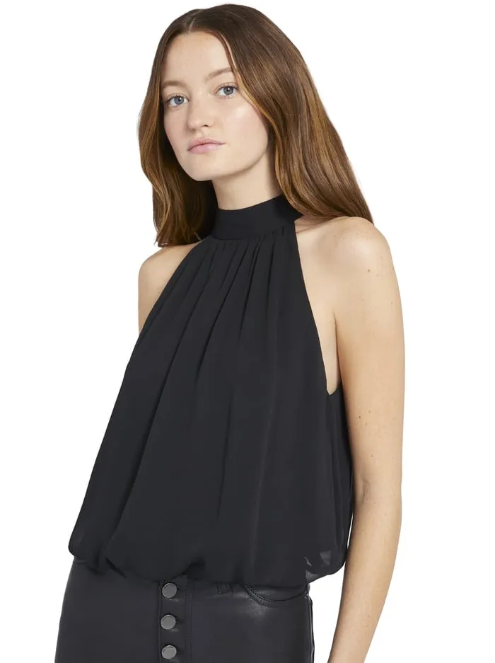 Tops Women Alice Olivia Maris Halter Top Black