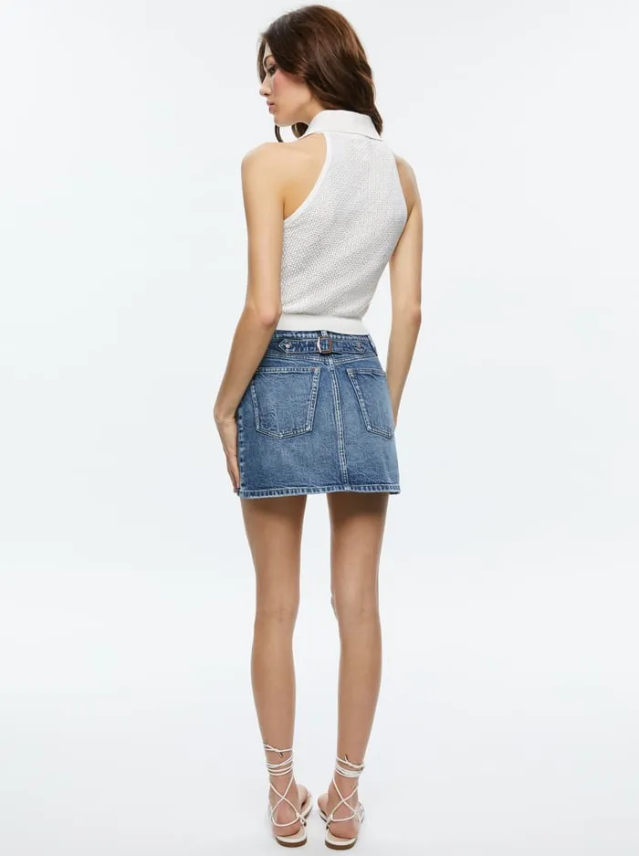 Tops Women Alice Olivia Miles Collared Tank Soft White