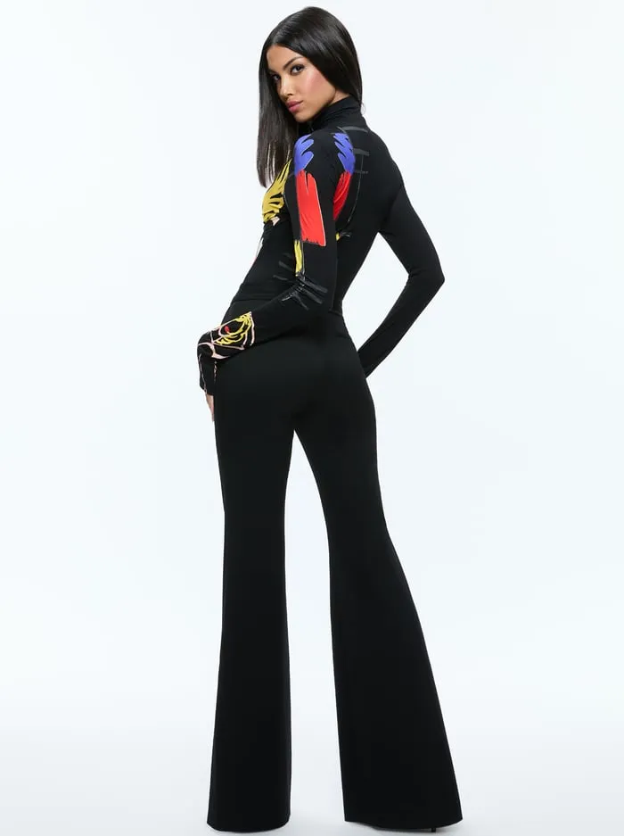 Tops Women Alice Olivia Tom Wesselmann Delaina Long Sleeve Turtleneck Top Natural Beauty