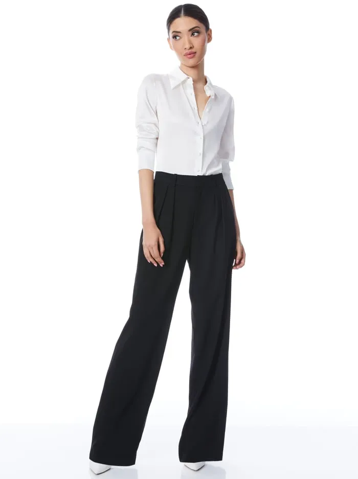 Tops Women Alice Olivia Willa Fitted Top White