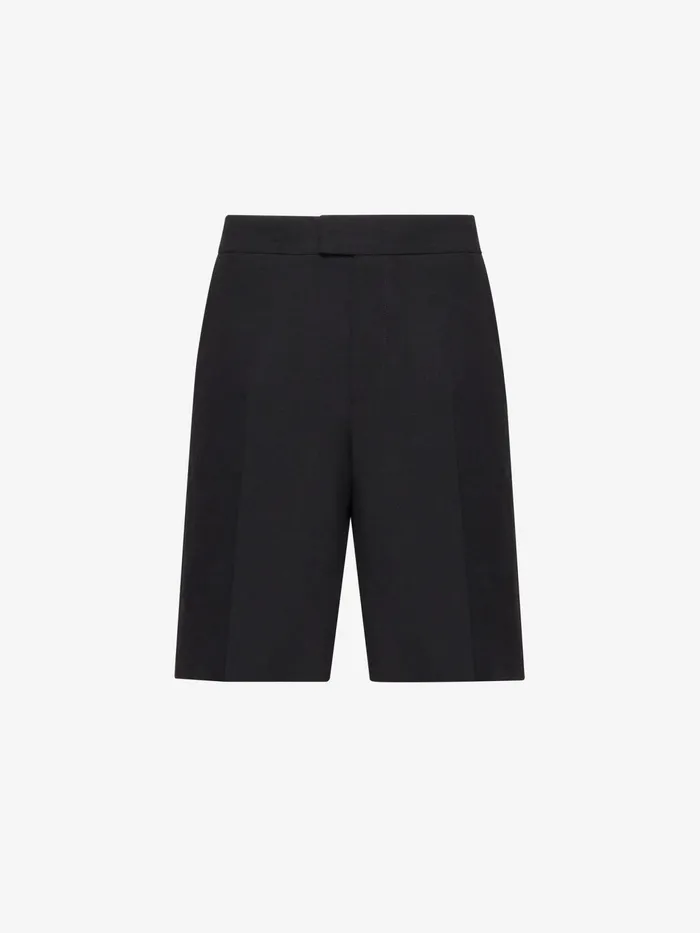 Trousers Men Alexander McQueen Tailored Shorts Black