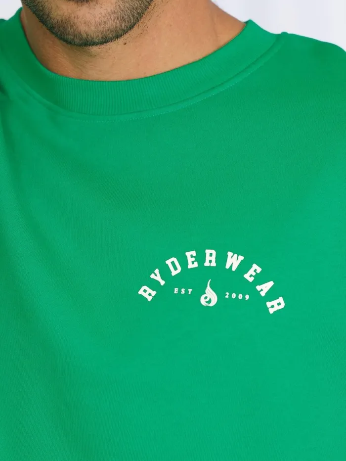 Unisex Collegiate Sweater 8211 Green Men Ryderwear Tops