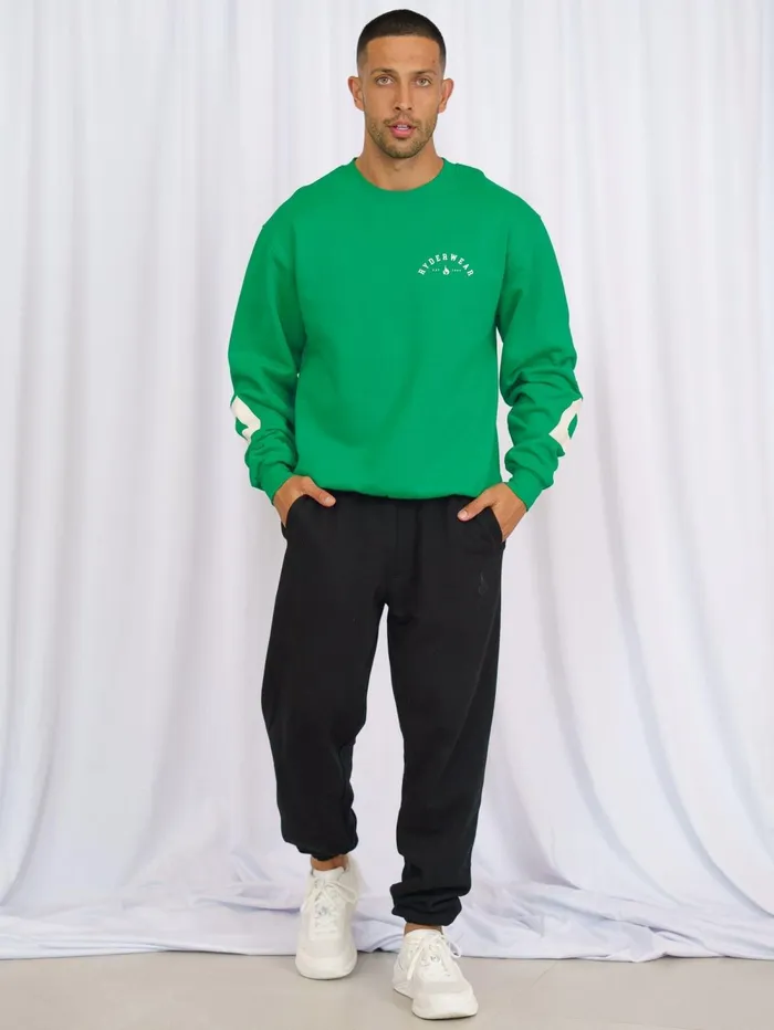 Unisex Collegiate Sweater 8211 Green Men Ryderwear Tops