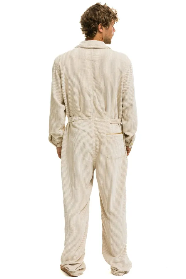 UNISEX CORDUROY FLIGHT SUIT 8211 VINTAGE WHITE Men Aviator Nation Flight Suits